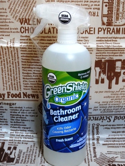 GreenShield Organic Bathroom Cleaner,Kills Odor Causing Bacteria Fresh Scent
